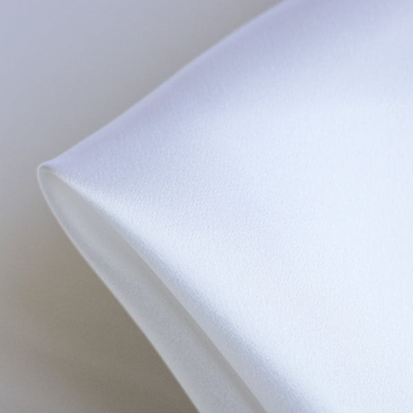 White Silk Satin - 19mm