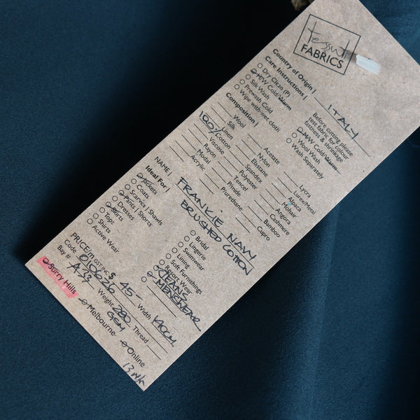 Last Chance of Frankie Navy Brushed Cotton