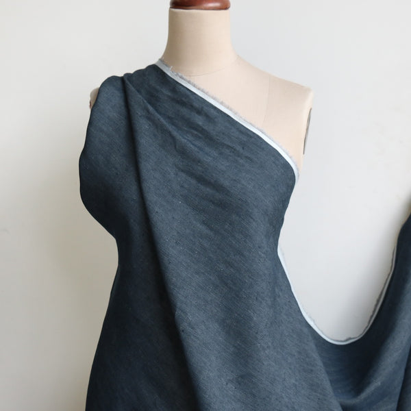 Lucca Blu Linen/Cotton Denim