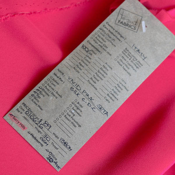 Vivid Pink Seta Silk CDC