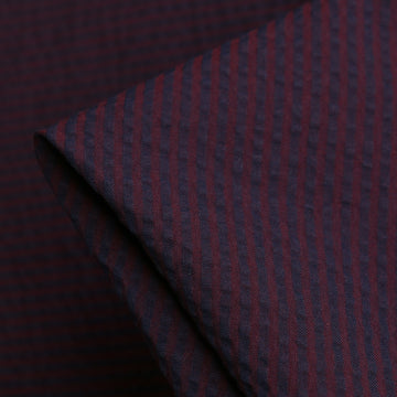 Freya Seersucker Berry/Navy