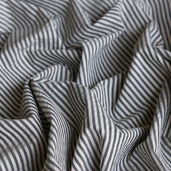 Marta Seersucker Grey/Natural