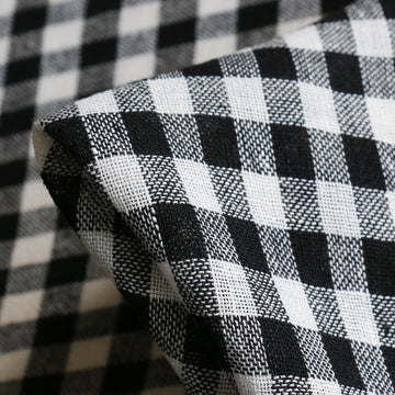 Audrey Check Linen Gauze