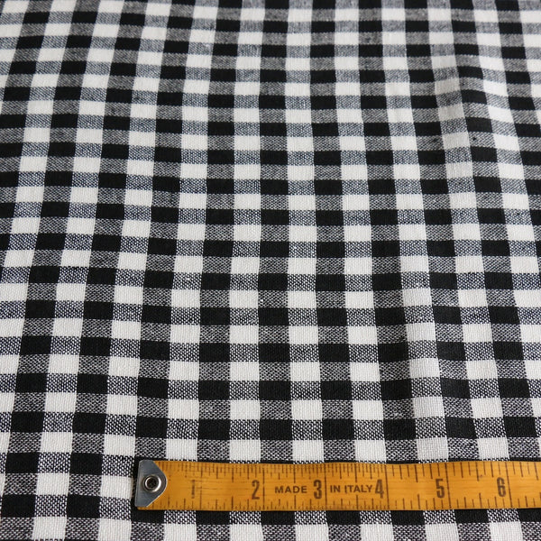 Audrey Check Linen Gauze