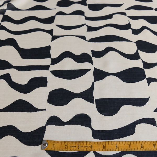 Zuri Nero/Chai Cotton Voile