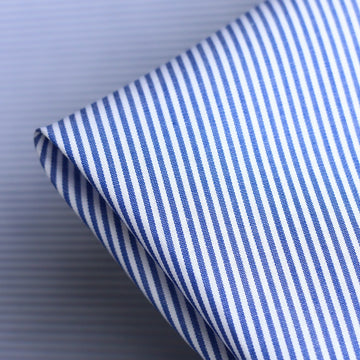 Lecce Blue Striped Shirting