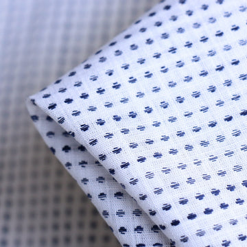 Puntino Navy W/- Dobby Spot