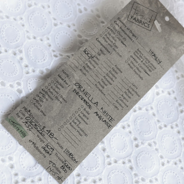 Ornella White Broderie Anglaise