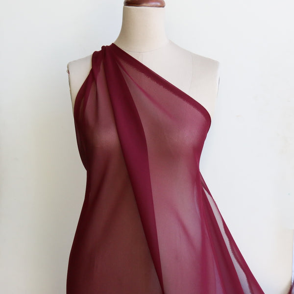 Merlot Silk Georgette
