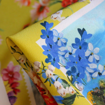 Postcards In Spring Silk Crepe De Chine