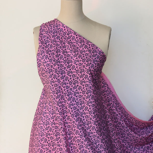 Rosalina Pink Crepe De Chine