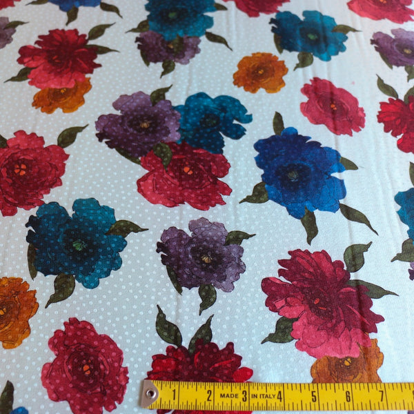 Embossed Floral Jacquard Spot