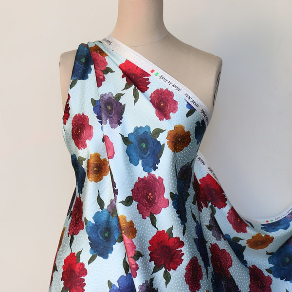 Embossed Floral Jacquard Spot