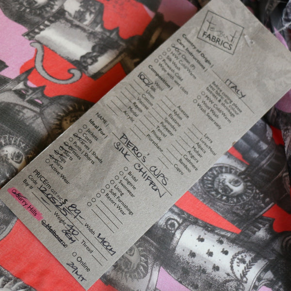 Piero's Cups Silk Chiffon