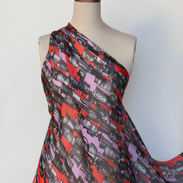 Piero's Cups Silk Chiffon