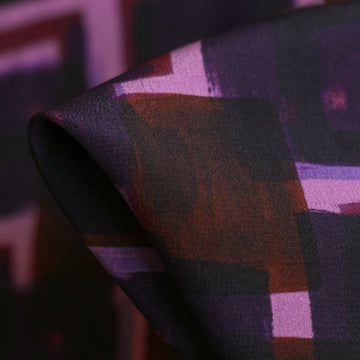 Lavia Squares Silk Crepe De Chine