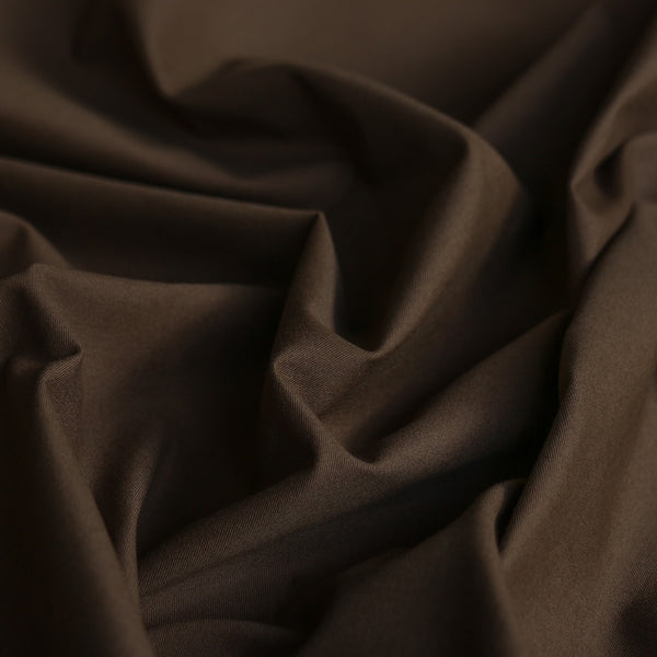 Taka Chocolate Stretch Brushed Moleskin Cotton