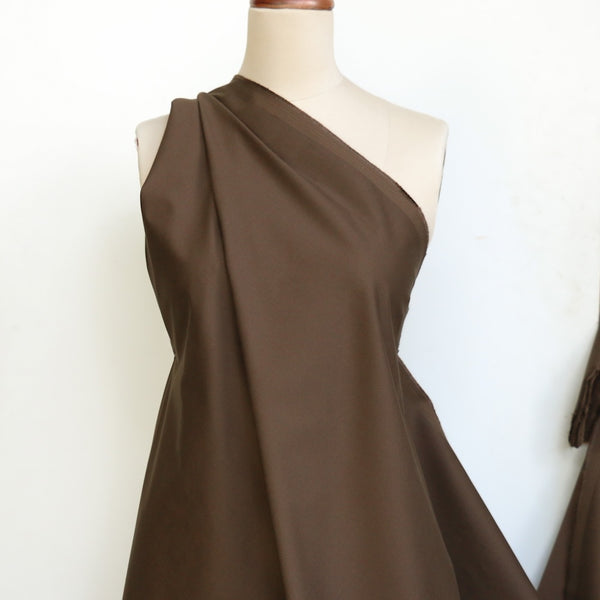 Taka Chocolate Stretch Brushed Moleskin Cotton