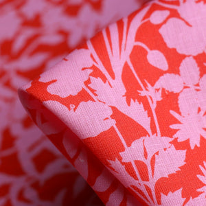 Ophelia's Silhouette Red/Pink - Liberty Sycamore Linen