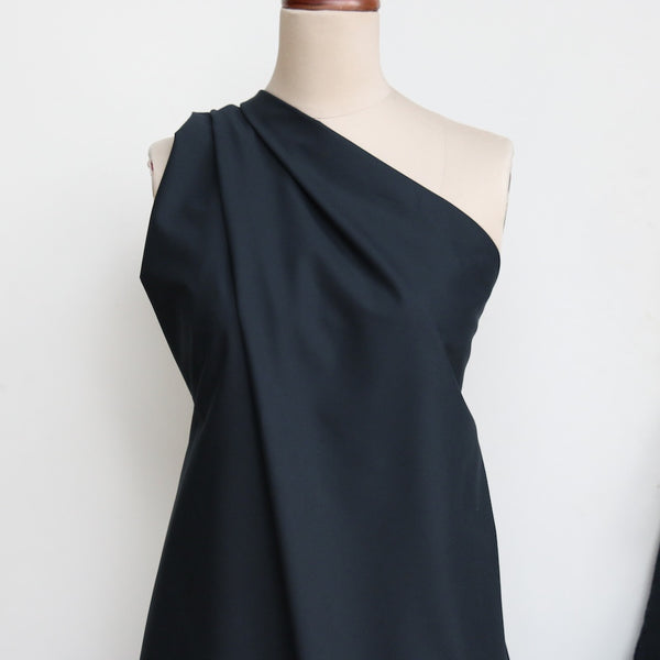 Taka Navy Stretch Brushed Moleskin Cotton