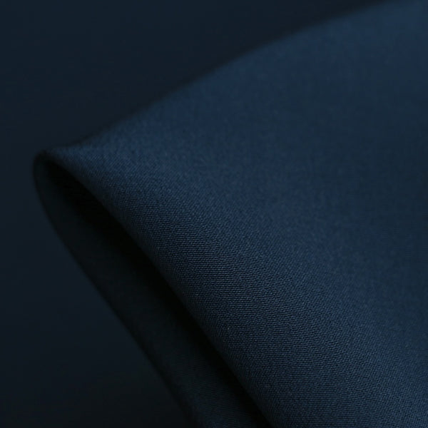 Navy Seta Silk Crepe De Chine