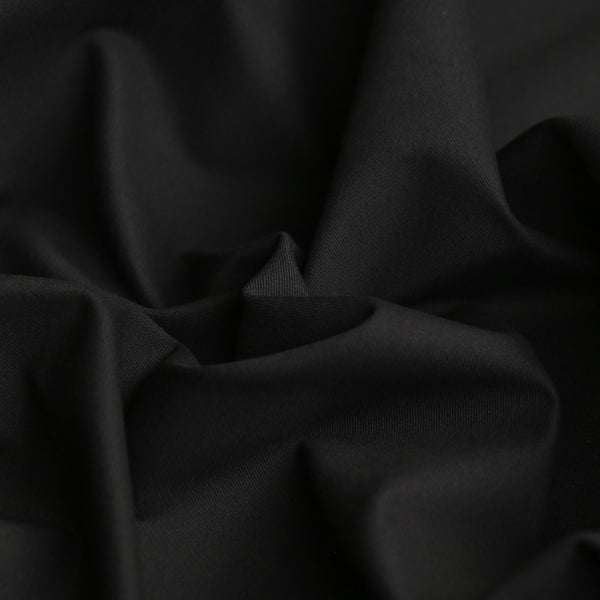 Taka Black Stretch Brushed Moleskin Cotton