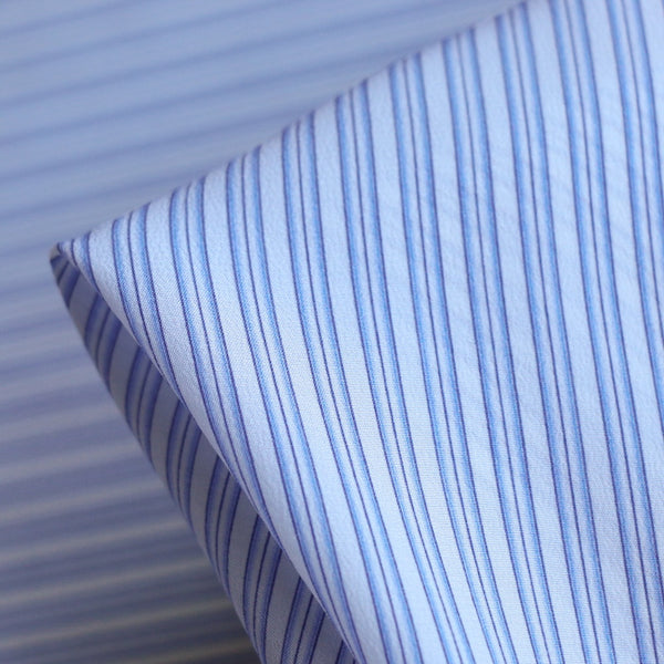 Camicia Blu Silk Crepe De Chine