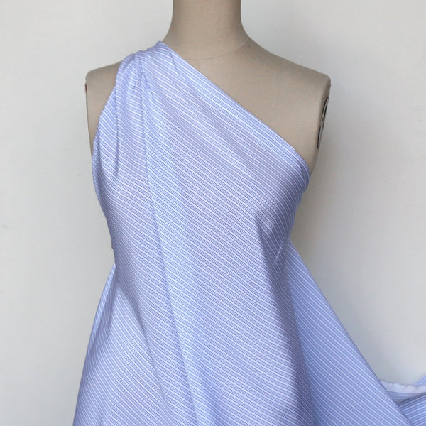Camicia Blu Silk Crepe De Chine