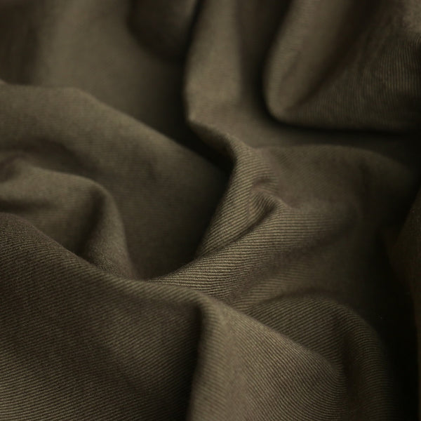 Kori Olive - Washed Organic Cotton Drill