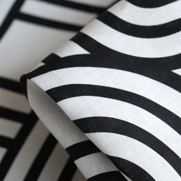Geo Weave Printed Linen