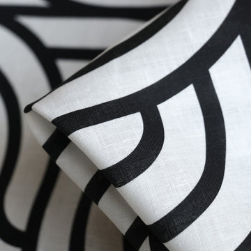 Wave On Waves Printed Linen