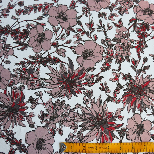 Chianti Poppies Silk Crepe De Chine