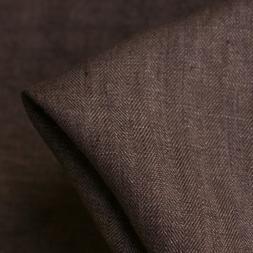 Tabac Herringbone Linen