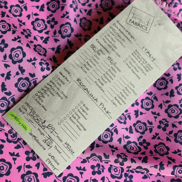 Rosalina Pink Crepe De Chine