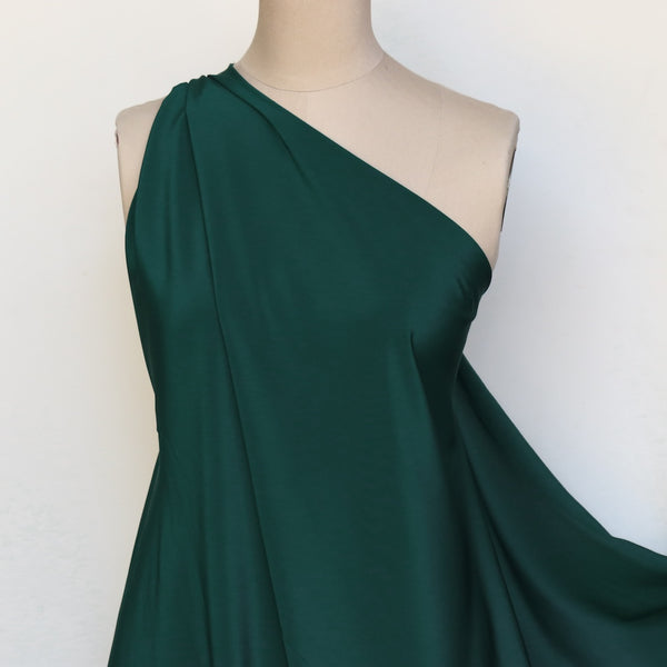 Silk Crepe De Chine - Pine Green