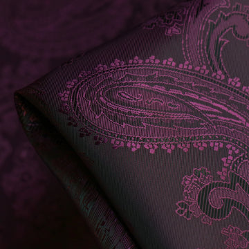 Lin Paisley Berry/Black - Fancy Lining