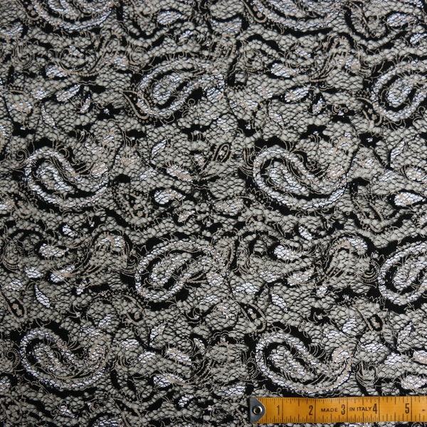 High Tea - Black/Silver Grey Lace