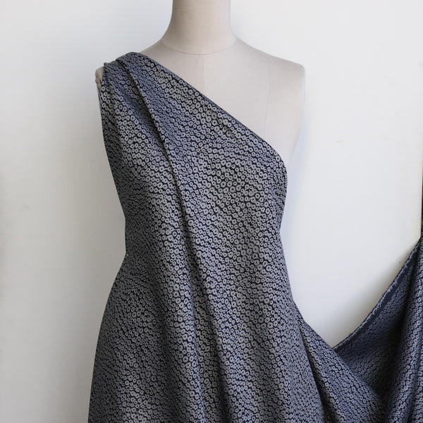 Mani Nero/Silver Jacquard