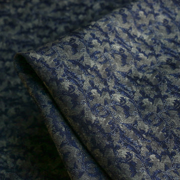 Vine On Navy Brocade/Jacquard