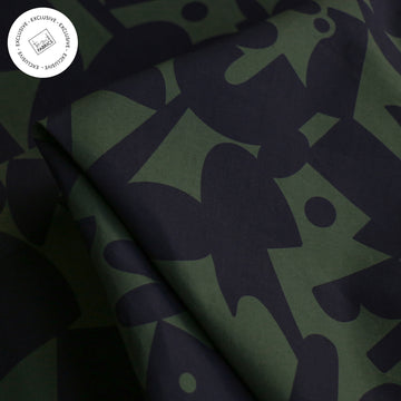Enigma Olive Poplin