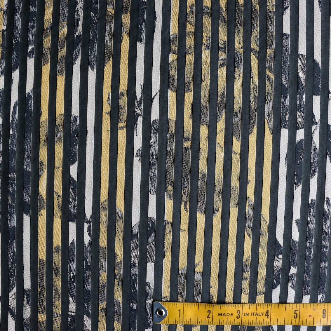 Shadow Bloom Gilt/Black Organza/Stripe