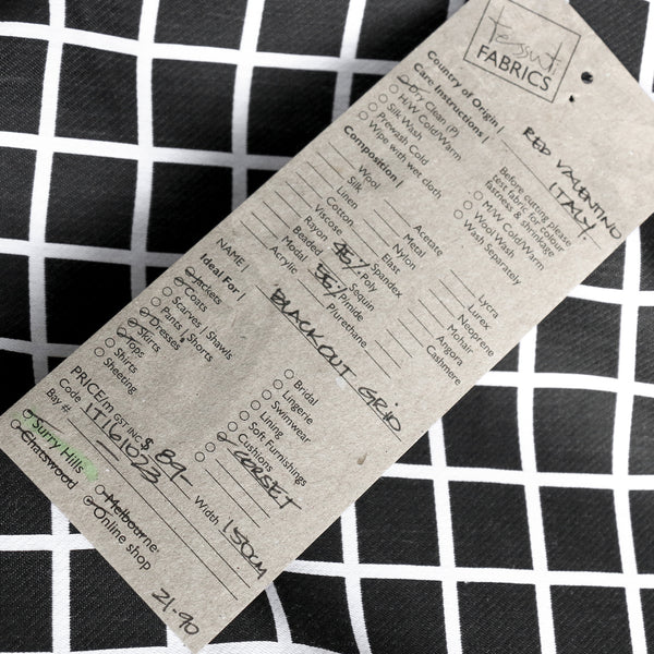 Blackout Grid Jacquard