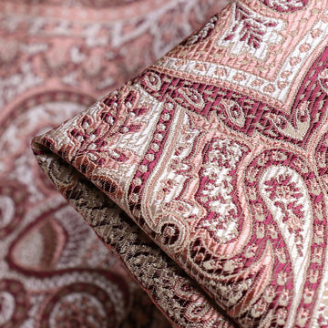 Rouge Paisley Brocade