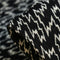 Plisse Bowie - Black/Ivory Georgette