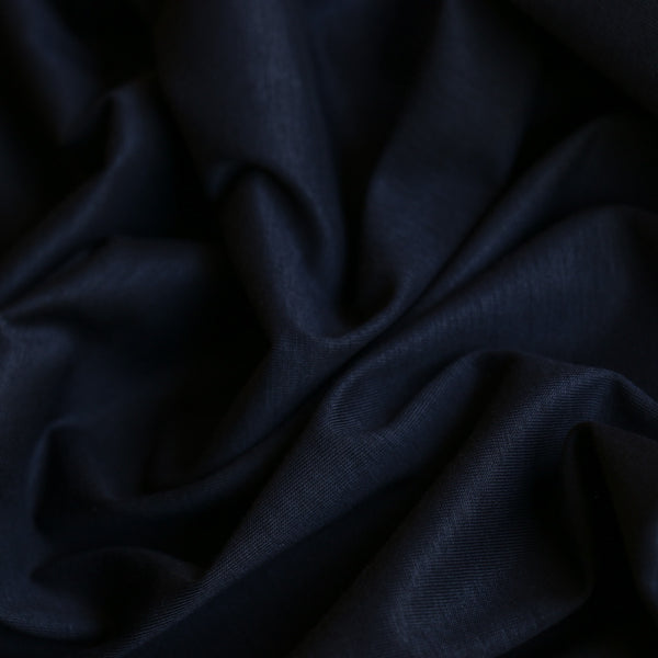 Mercerised Navy Cotton Knit
