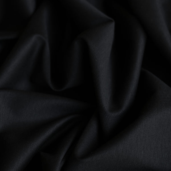Mercerised Black Cotton Knit