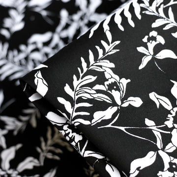 Orchidea Nero Stretch Cotton