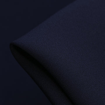 Cady Navy Satin-Backed Crepe