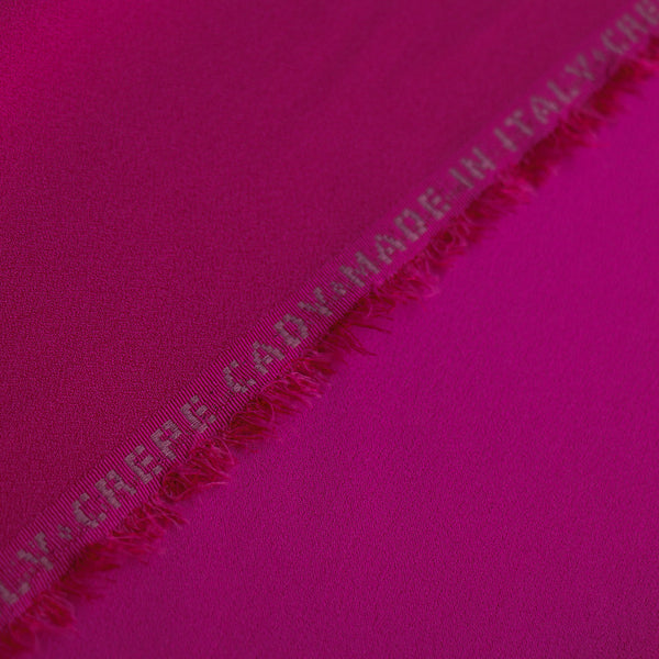Cady Fuchsia Satin-Backed Crepe