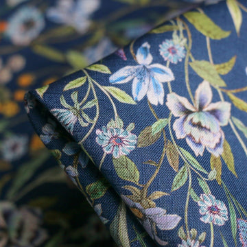 Megumi Navy - Liberty Sycamore Linen
